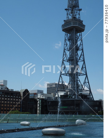 コロナ禍での名古屋テレビ塔とオアシス21水の宇宙船 10 コロナ禍での名古屋テレビ塔とオアシス21水の宇宙船 10 77936410