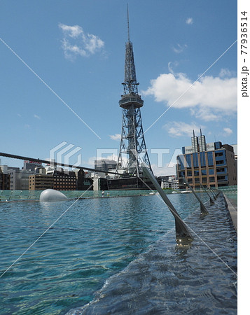 コロナ禍での名古屋テレビ塔とオアシス21水の宇宙船 19 コロナ禍での名古屋テレビ塔とオアシス21水の宇宙船 19 77936514