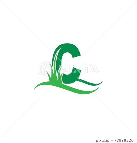 Letter C behind a green grass icon logo design vector Letter C behind a green grass icon logo design vector 77939526