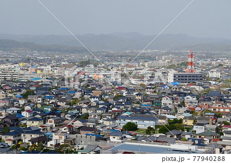 館山城から見た館山市街 77940288