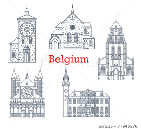 Belgium travel, ancient architecture buildings 77940570