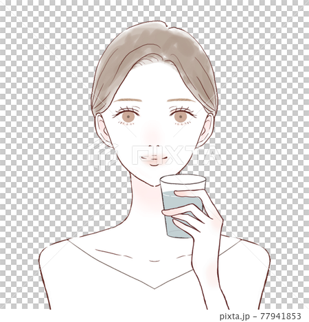 一個女人喝水 一個女人喝水 77941853