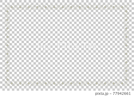 銀色花邊框架 77942661