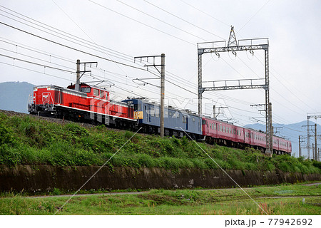 湖西線を行く413系廃車回送列車 77942692