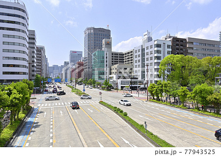 名古屋市桜通り(久屋大通り付近から名古屋駅方面) 名古屋市桜通り(久屋大通り付近から名古屋駅方面) 77943525