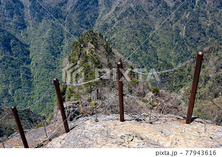 日本奈良県　大台ヶ原　大蛇嵓からの絶景　 77943616