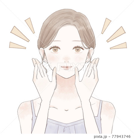 口コミをする女性 77943746