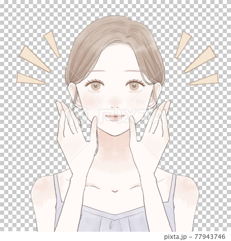 口コミをする女性 77943746