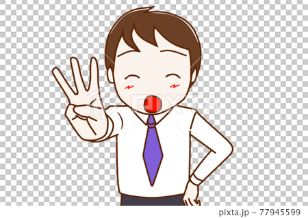 視頻素材-指著無名指的男人 視頻素材-指著無名指的男人 77945599