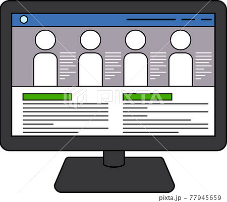 ウェブサイト パソコン インターネット ビジネス 画面 77945659