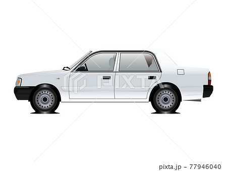 パンクした車 パンクした車 77946040