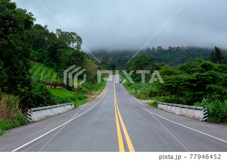 Asia, Asphalt, Dividing Line - Road Marking, Driving, Mountain Asia, Asphalt, Dividing Line - Road Marking, Driving, Mountain 77946452