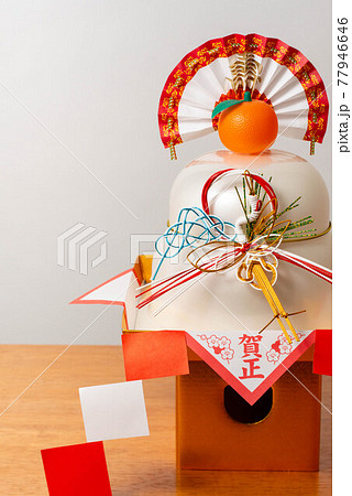 正月飾り　鏡餅 77946646