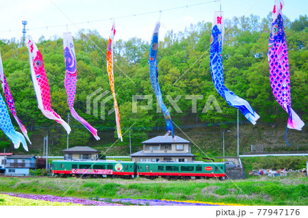 栃木県芳賀郡 真岡鉄道 鯉のぼり 栃木県芳賀郡 真岡鉄道 鯉のぼり 77947176