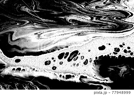 Black and white abstract marble liqued background Black and white abstract marble liqued background 77948999