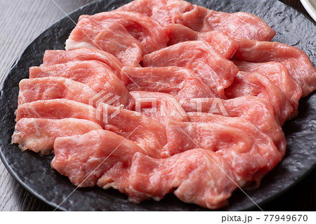 豚しゃぶの肉 77949670