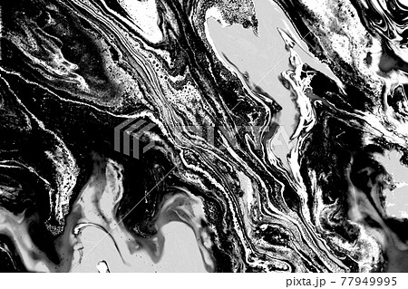 Black and white abstract marble liqued background Black and white abstract marble liqued background 77949995