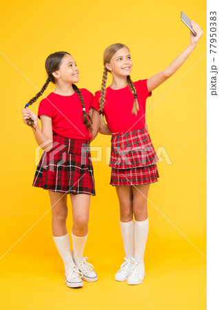 funny friends. having fun. sisterhood and friendship. happy knowledge day. funny friends. having fun. sisterhood and friendship. happy knowledge day. 77950383