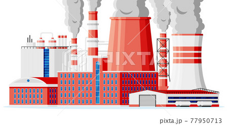 Industrial factory, power plant. 77950713