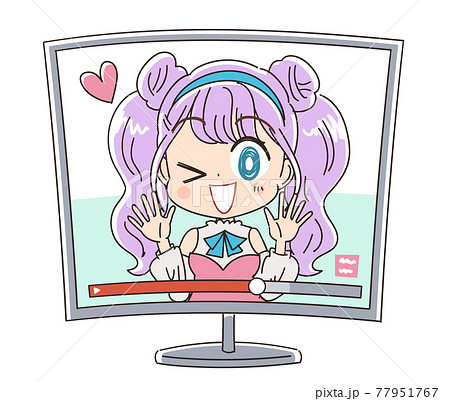 かわいい女性バーチャルアイドル かわいい女性バーチャルアイドル 77951767