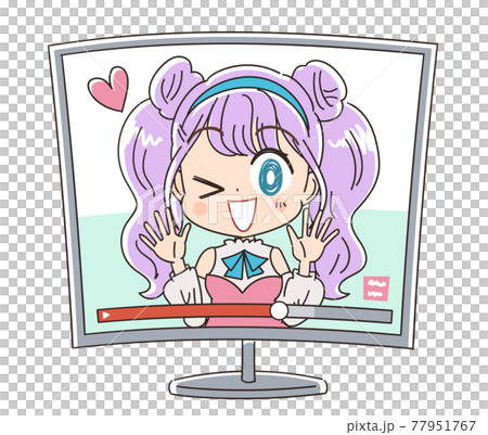かわいい女性バーチャルアイドル かわいい女性バーチャルアイドル 77951767