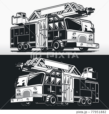 fire truck outline