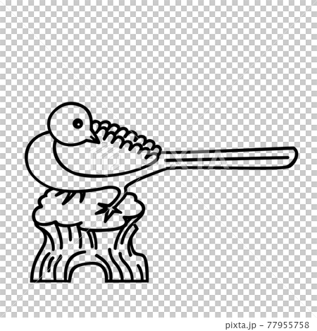 肥後細川氏の家紋　鶺鴒 77955758