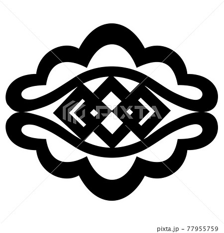 肥後細川氏の家紋 松蓋紋 肥後細川氏の家紋 松蓋紋 77955759