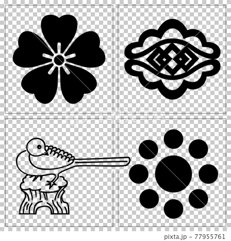 Higo Hosokawa's family crest Sakura Matsukado Wagtail Hosokawa Navagraha 77955761