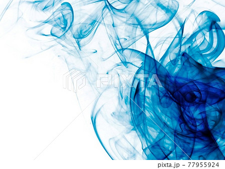 Abstract Blue Smoke Stock Illustration