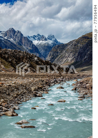 Lahaul Valley in indian Himalayas, India 77956494