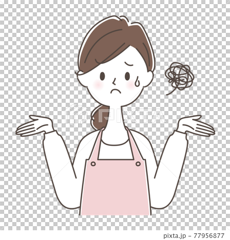 Housewife in a state of being raised 77956877