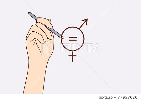 Gender equality concept Gender equality concept 77957020