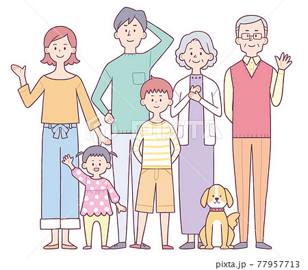 3世代家族 77957713