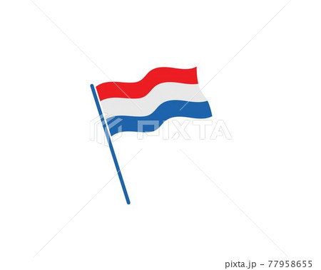 netherland flag vector illustration design netherland flag vector illustration design 77958655