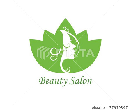 beauty face woman with leaves vector icon illustration beauty face woman with leaves vector icon illustration 77959397