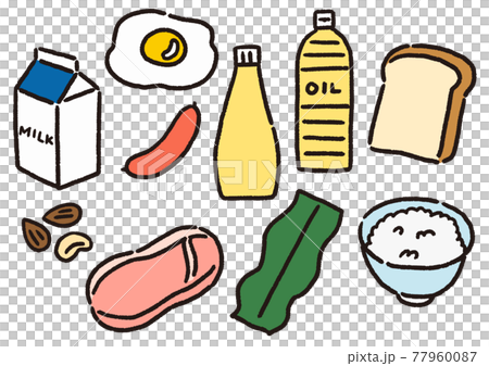 標準食品的插圖集 77960087