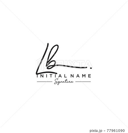 Letter LB Signature Logo Template Vector Letter LB Signature Logo Template Vector 77961090