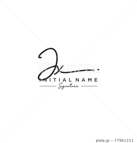 Letter JX Signature Logo Template Vector 77961151