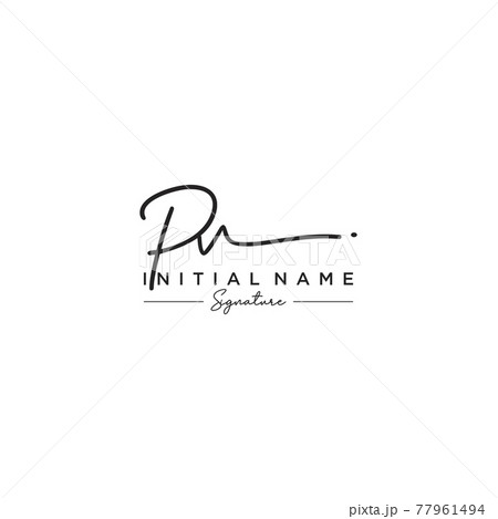 Letter PV Signature Logo Template Vector Letter PV Signature Logo Template Vector 77961494