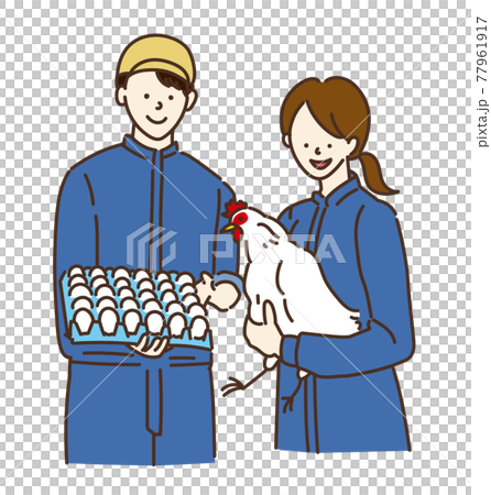 農業女子 畜産女子 養鶏 女性 イラスト 農業女子 畜産女子 養鶏 女性 イラスト 77961917