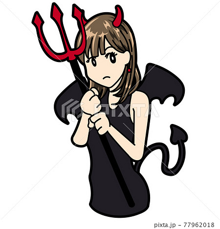 悪魔の女の子のイラスト素材 [77962018] - PIXTA