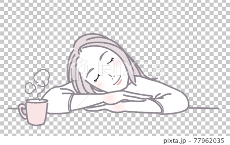 A woman who drinks plain hot water and sleeps 77962035