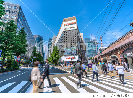 日本の東京都市景観 有楽町駅前などを望む 日本の東京都市景観 有楽町駅前などを望む 77963208