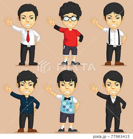 Cute Cartoon Office Worker Customizable Mascot Character Illustration 77963415