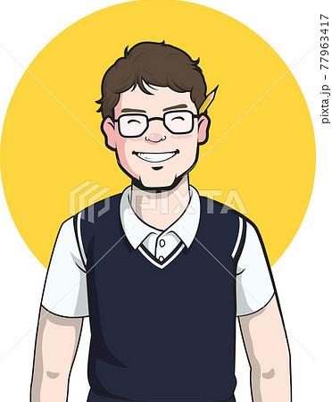 Nerd Blogger Script Writer Cartoon Author Journalist Mascot Vector Nerd Blogger Script Writer Cartoon Author Journalist Mascot Vector 77963417