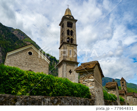 Leventina, Ticino, Switzerland: Two churches of Giornico Leventina, Ticino, Switzerland: Two churches of Giornico 77964831