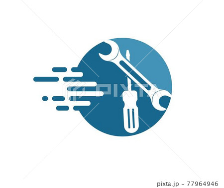 wrench vector illustration and icon of automotive repair 77964946