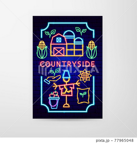 Countryside Neon Flyer 77965048