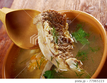 Pea soup with beef ribs 77965223